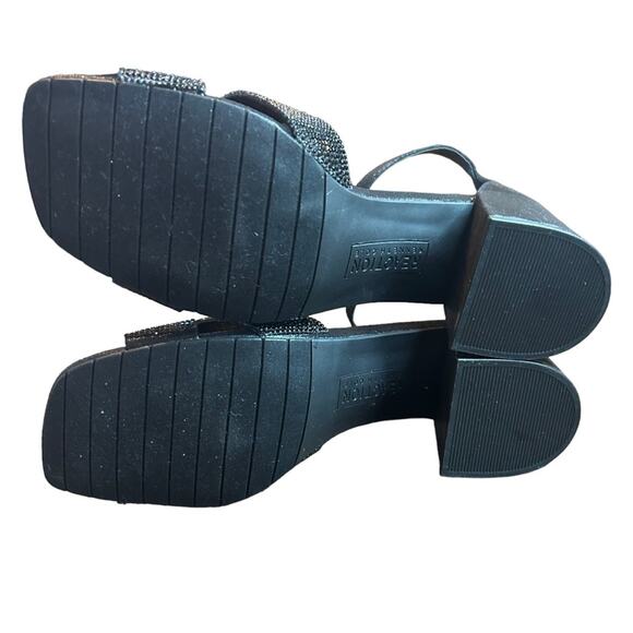 KENNETH COLE REACTION  Mix X Band Dress Sandal Black NEW Size 7 - Picture 10 of 11